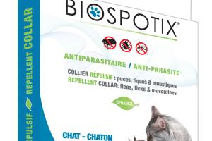 Biospotix Collier Répulsif Antiparasitaire Chat et Chaton