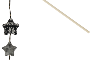 AniOne Canne à pêche pour chat étoiles