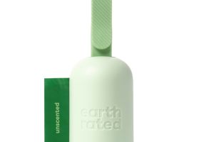 Earth Rated Sac à crottes avec 15 sachets à crottes sans parfum