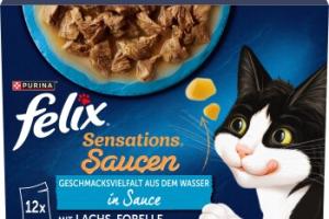 Felix Sensations 12 x 85 g Variété de saveurs aquatiques
