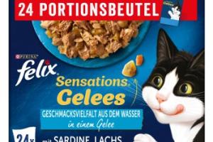 Felix Sensations Gelées 24 x 85 g Variété de saveurs aquatiques Felix Sensations Gelées 24 x 85 g Variété de saveurs aquatiques