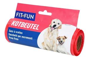 FIT+FUN Sacs à déjections canines avec liens, 50 pièces 1