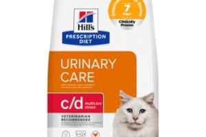 Hill's Prescription Diet c/d Multicare Stress Urinary Care Croquette Chat Adulte Poulet 3 kg