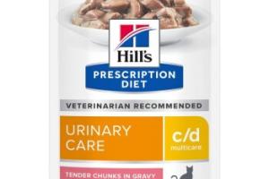 Hill's Prescription Diet c/d Multicare Urinary Care Chat Adulte Saumon 12x85 g