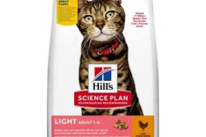 Hill's Science Plan Adult Light Chicken Croquettes pour chats 1,5 kg