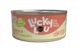 Lucky Lou Encas en gelée 18 x 70 g Thon et crevettes