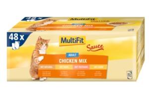 MultiFit Adult Sauce Chicken Mix Multipack 48x100 g