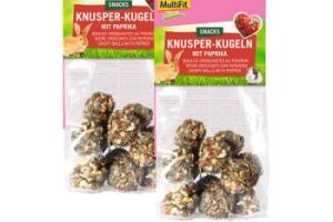 MultiFit Boules croquantes au poivron 2 x 8 pièces. MultiFit Boules croquantes au poivron 2 x 8 pièces.