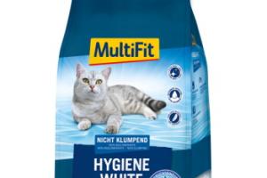 MultiFit Hygiene White Litière Minérale Non Agglomérante pour Chat 20 l