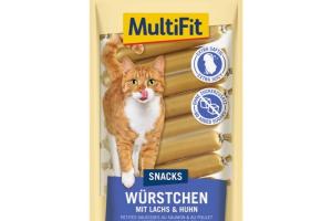 MultiFit Saucisses à grignoter 3 x 12 x 9 g Saumon