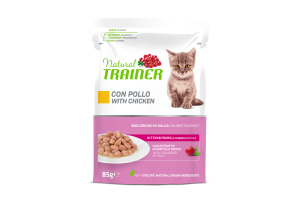 Natural Trainer Kitten & Young 12 x 85 g Poulet