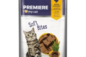 PREMIERE Soft Bites Poulet et herbe aux chats 40 g PREMIERE Soft Bites Poulet et herbe aux chats 40 g