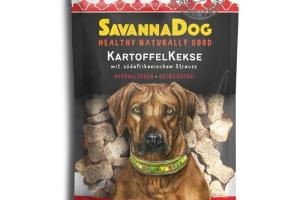SavannaPet SavannaDog Biscuits de pommes de terre et autruche sud-africaine 150 g SavannaPet SavannaDog Biscuits de pommes de terre et autruche sud-africaine 150 g