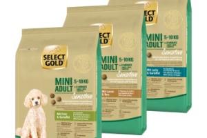 SELECT GOLD Pack de dégustation Sensitive Adult Mini 3x1kg Pack d’essai 1, Mix-Pack