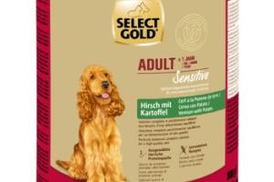 SELECT GOLD Sensitive nourriture humide Adult Cerf aux pommes de terre 6x800 g