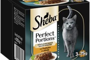 Sheba Perfect Portions en sauce nourriture humide pour chat 3x75 g Dinde Sheba Perfect Portions en sauce nourriture humide pour chat 3x75 g Dinde
