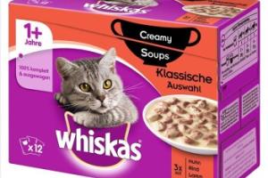Whiskas Adult 1+ Creamy Soups 12x85 g Sélection classique