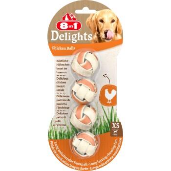 8in1 Delights Boules de poulet à mâcher S 4 pcs