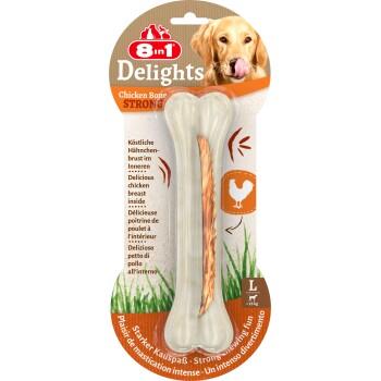 8in1 Os de mastication et entraînement de la mâchoire Delights Strong L 1 pcs 8in1 Os de mastication et entraînement de la mâchoire Delights Strong L 1 pcs