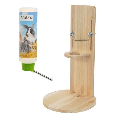 AniOne Support d’abreuvoir avec bouteille 500 ml