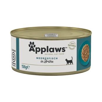 Applaws nourriture humide pour chat adulte en bouillon Poisson de mer 24x156 g