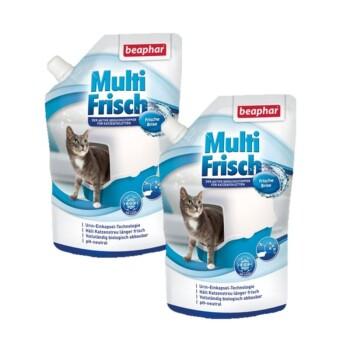 Beaphar Multi-Frisch pour les toilettes pour chats 400 g 2 Brise fraîche Beaphar Multi-Frisch pour les toilettes pour chats 400 g 2 Brise fraîche