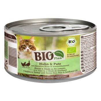 BIOPlan Adulte Poulet et dinde au riz complet, à la poire et à l'huile de tournesol 6x200 g BIOPlan Adulte Poulet et dinde au riz complet, à la poire et à l'huile de tournesol 6x200 g