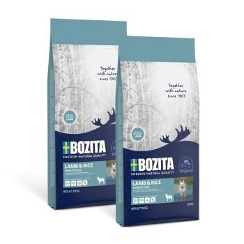 BOZITA agneau et riz sans blé 2x12 kg BOZITA agneau et riz sans blé 2x12 kg
