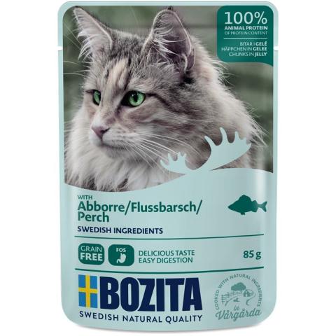 BOZITA Bouchées en gelée 12 x 85 g perche