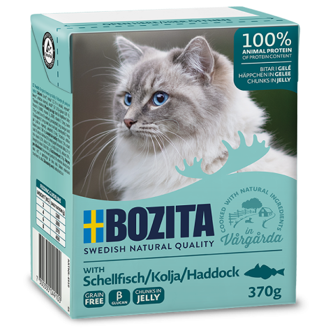 BOZITA Bouchées en gelée 6 x 370 g Aiglefin