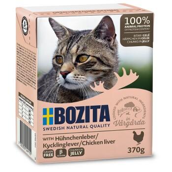 BOZITA Bouchées en gelée 6 x 370 g Foie de Poulet
