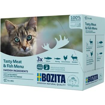 BOZITA Pouch Multibox Menu Viande et poisson 12 x 85 g BOZITA Pouch Multibox Menu Viande et poisson 12 x 85 g