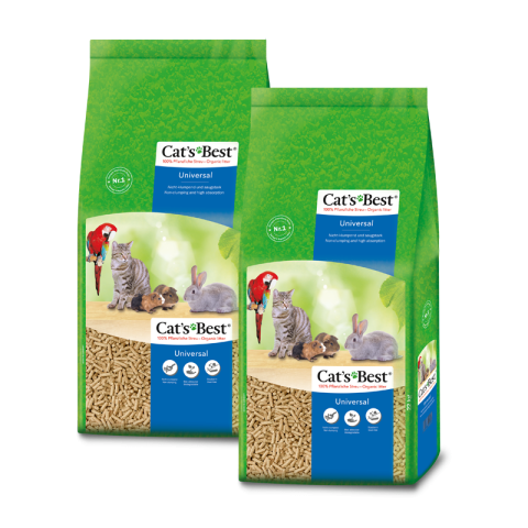 Cat's Best Litière absorbante biodégradable Universal 2x40 l