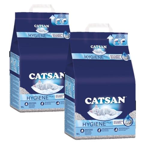 CATSAN Litière Hygiene 2x18 l CATSAN Litière Hygiene 2x18 l