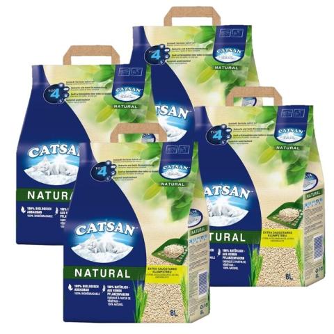 CATSAN Natural Litière agglomérante 4x8 l
