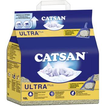 CATSAN Ultra plus Litière Agglomérante pour Chat 10 l
