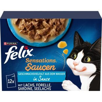 Felix Sensations 12 x 85 g Variété de saveurs aquatiques Felix Sensations 12 x 85 g Variété de saveurs aquatiques