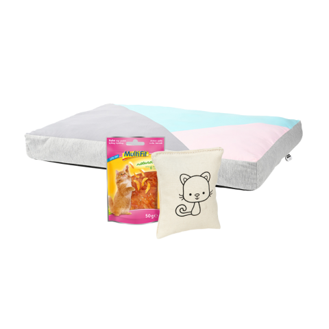 FIT+FUN Coussin à cajoler et coussin FIT avec set de friandises MultiFit inclus FIT+FUN Coussin à cajoler et coussin FIT avec set de friandises MultiFit inclus