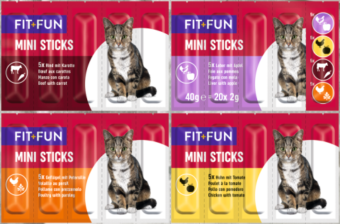 FIT+FUN Mini Sticks Mix 20 pièces