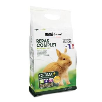 Hamiform Hami Form Repas complet Optima+ pour lapin nain 2,5kg Hamiform Hami Form Repas complet Optima+ pour lapin nain 2,5kg