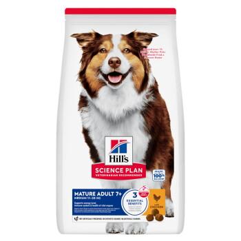 Hill's Science Plan croquettes chien, Medium Mature adulte Avec du poulet 14 kg