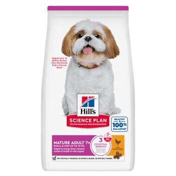 Hill's Science Plan Croquettes pour chien, Small & Mini Mature Adult, au poulet 2x1,5 kg Hill's Science Plan Croquettes pour chien, Small & Mini Mature Adult, au poulet 2x1,5 kg
