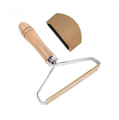 Lerkely Rasoir Anti Bouloche, Brosse Anti Peluche Portable Rasoir Bouloche pour enlever Les Peluches avec Manche en Bois pour la Laine et Divers Tissus Lerkely Rasoir Anti Bouloche, Brosse Anti Peluche Portable Rasoir Bouloche pour enlever Les Peluches avec Manche en Bois pour la Laine et Divers Tissus