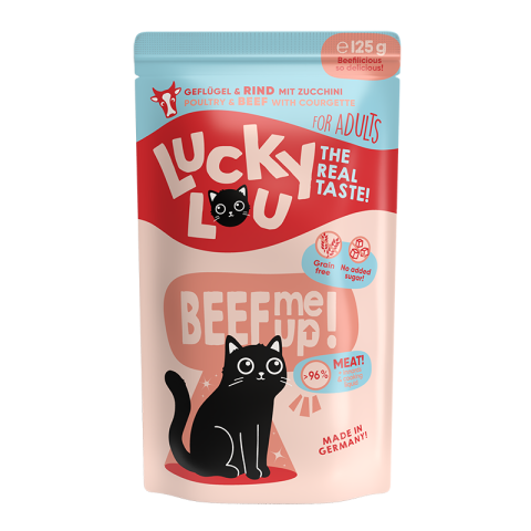 Lucky Lou Adult 16 x 125 g Volaille et bœuf
