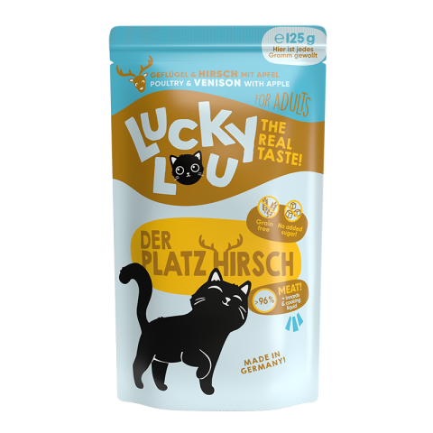 Lucky Lou Adult 16 x 125 g Volaille et cerf Lucky Lou Adult 16 x 125 g Volaille et cerf