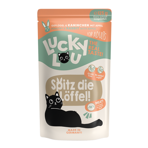 Lucky Lou Adult 16 x 125 g Volaille et lapin