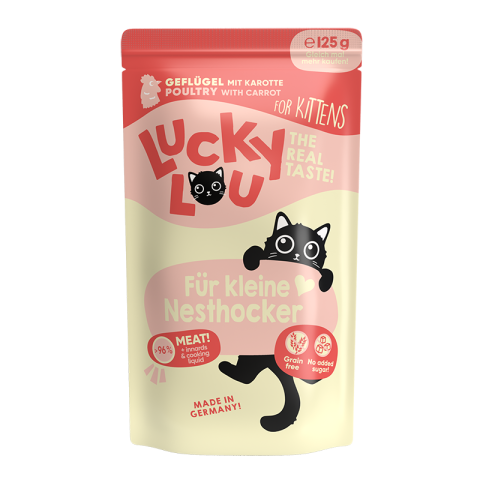 Lucky Lou Kitten Volaille 16 x 125 g