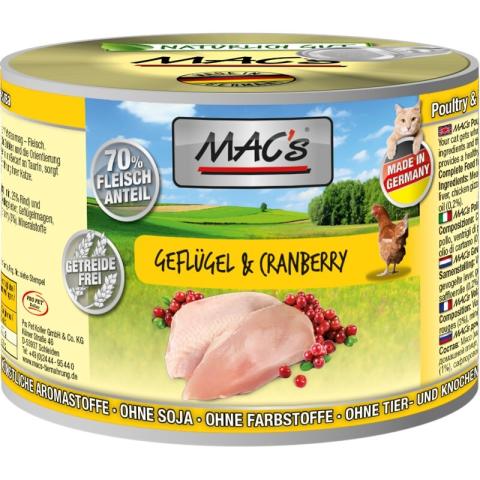 MAC's 6 x 200 g Volaille & Canneberge MAC's 6 x 200 g Volaille & Canneberge