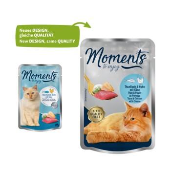 MOMENTS Adult Thon & poulet au fromage 12x70 g