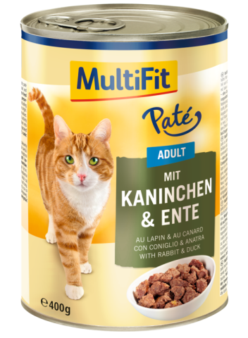 MultiFit Adult Paté Lapin et canard 6x400 g